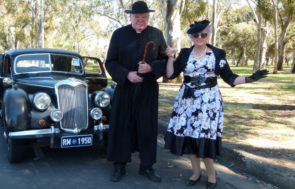 Father Brown and Mrs McCarthy at the Bay to Birdwood
